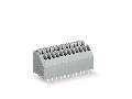 PCB terminal block; push-button; 0.5 mm²; Pin spacing 2.5 mm; 12-pole; Push-in CAGE CLAMP®; 0,50 mm²; gray