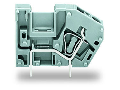 Stackable PCB terminal block; with commoning option; 2.5 mm²; Pin spacing 5 mm; 1-pole; CAGE CLAMP®; 2,50 mm²; gray