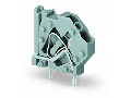 Stackable PCB terminal block; 4 mm²; Pin spacing 5 mm; 1-pole; CAGE CLAMP®; commoning option; 4,00 mm²; light gray