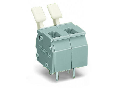 PCB terminal block; finger-operated levers; 2.5 mm; Pin spacing 7.5/7.62 mm; 3-pole; CAGE CLAMP; commoning option; 2,50 mm; gray