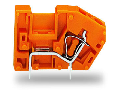 Stackable PCB terminal block; with commoning option; 2.5 mm; Pin spacing 5.08 mm; 1-pole; CAGE CLAMP; 2,50 mm; orange