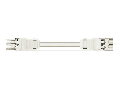 pre-assembled interconnecting cable; Eca; Socket/plug; 3-pole; Cod. A; H05VV-F 3G 2.5 mm²; 12 m; 2,50 mm²; white