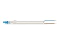 pre-assembled connecting cable; Eca; Socket/open-ended; 2-pole; Cod. I; H05Z1Z1-F 2 x 1,50 mm; 5 m; 1,50 mm; blue