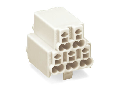 Power supply connector; 2,50 mm; white