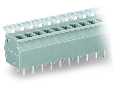 PCB terminal block; push-button; 2.5 mm; Pin spacing 5/5.08 mm; 9-pole; suitable for Ex-e applications; CAGE CLAMP; commoning option; 2,50 mm; light gray