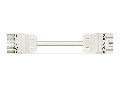 pre-assembled interconnecting cable; Eca; Socket/plug; 5-pole; Cod. A; H05Z1Z1-F 5G 2.5 mm²; 8 m; 2,50 mm²; white