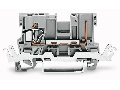 1-conductor/1-pin carrier terminal block; with shield contact; for DIN-rail 35 x 15 and 35 x 7.5; 4 mm; CAGE CLAMP; 4,00 mm; gray