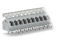 PCB terminal block; push-button; 2.5 mm²; Pin spacing 5/5.08 mm; 8-pole; CAGE CLAMP®; commoning option; 2,50 mm²; gray