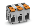 PCB terminal block; lever; 6 mm²; Pin spacing 12.5 mm; 5-pole; Push-in CAGE CLAMP®; 6,00 mm²; gray