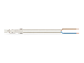 pre-assembled connecting cable; Eca; Plug/open-ended; 2-pole; Cod. A; 1 m; 1,00 mm; white