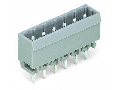 THT male header; 1.2 x 1.2 mm solder pin; straight; Pin spacing 5 mm; 11-pole; gray