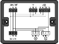 Distribution box; Motion/presence detector; 1 input; 5 outputs; Cod. A; MIDI; black