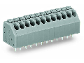 PCB terminal block; push-button; 1.5 mm²; Pin spacing 3.5 mm; 17-pole; Push-in CAGE CLAMP®; 1,50 mm²; gray