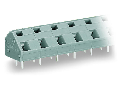 PCB terminal block; 2.5 mm; Pin spacing 10/10.16 mm; 3-pole; suitable for Ex-e applications; CAGE CLAMP; commoning option; 2,50 mm; light gray