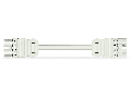 pre-assembled interconnecting cable; Eca; Socket/plug; 4-pole; Cod. A; H05Z1Z1-F 4G 1.5 mm²; 4m; 1,50 mm²; white