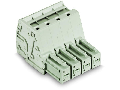 1-conductor female plug; 100% protected against mismating; 10 mm²; Pin spacing 7.62 mm; 9-pole; 10,00 mm²; light gray