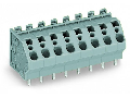 PCB terminal block; 4 mm; Pin spacing 7.5 mm; 6-pole; CAGE CLAMP; commoning option; 4,00 mm; gray