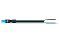 pre-assembled connecting cable; Cca; Plug/open-ended; 2-pole; Cod. I; 4m; 1,50 mm; blue