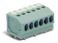 PCB terminal block; push-button; 1.5 mm²; Pin spacing 3.5 mm; 16-pole; Push-in CAGE CLAMP®; 1,50 mm²; gray