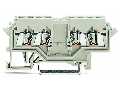 Double potential terminal block; 2.5 mm²; suitable for Ex e II applications; lateral marker slots; for DIN-rail 35 x 15 and 35 x 7.5; CAGE CLAMP®; 2,50 mm²; light gray