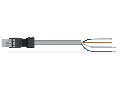 pre-assembled connecting cable; Eca; Socket/open-ended; 4-pole; Cod. B; Control cable 4 x 1.0 mm²; 1 m; 1,00 mm²; gray