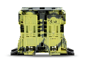 2-conductor through terminal block; 185 mm²; suitable for Ex e II applications; lateral marker slots; with fixing flanges; POWER CAGE CLAMP; 185,00 mm²; dark gray-yellow