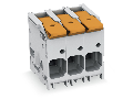 PCB terminal block; lever; 16 mm; Pin spacing 10 mm; 6-pole; Push-in CAGE CLAMP; 16,00 mm; gray