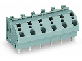 PCB terminal block; 4 mm; Pin spacing 10 mm; 4-pole; CAGE CLAMP; commoning option; 4,00 mm; green