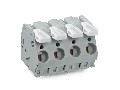 PCB terminal block; lever; 6 mm; Pin spacing 10 mm; 5-pole; CAGE CLAMP; 6,00 mm; gray