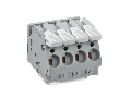 PCB terminal block; lever; 6 mm; Pin spacing 7.5 mm; 6-pole; CAGE CLAMP; commoning option; 6,00 mm; gray