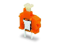 Stackable PCB terminal block; push-button; 1.5 mm; Pin spacing 3.81 mm; 1-pole; Push-in CAGE CLAMP; 1,50 mm; gray