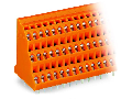 Triple-deck PCB terminal block; 2.5 mm; Pin spacing 5.08 mm; 3 x 2-pole; CAGE CLAMP; 2,50 mm; orange