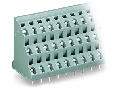 Triple-deck PCB terminal block; 2.5 mm; Pin spacing 7.5 mm; 3 x 2-pole; CAGE CLAMP; 2,50 mm; gray