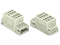 2-conductor combi strip; 100% protected against mismating; 1.5 mm²; Pin spacing 3.5 mm; 10-pole; 1,50 mm²; light gray