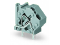 Stackable PCB terminal block; 4 mm; Pin spacing 10 mm; 1-pole; CAGE CLAMP; commoning option; 4,00 mm; light gray