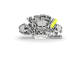 2-conductor through terminal block; 6 mm; with touch-proof test socket; for 4 mm  test plugs; side and center marking; for DIN-rail 35 x 15 and 35 x 7.5; Push-in CAGE CLAMP; 6,00 mm; gray