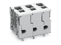 PCB terminal block; 4 mm; Pin spacing 7.5 mm; 4-pole; Push-in CAGE CLAMP; 4,00 mm; gray