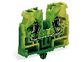 2-conductor end terminal block; without push-buttons; 2.5 mm²; CAGE CLAMP®; 2,50 mm²; green-yellow