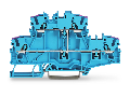 Double-deck terminal block; 4-conductor through terminal block; N; without marker carrier; for Ex e II and Ex i applications; internal commoning; conductor entry with violet marking; for DIN-rail 35 x 15 and 35 x 7.5; 2.5 mm; Push-in CAGE CLAMP; 2,