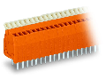 PCB terminal block; push-button; 0.5 mm²; Pin spacing 2.54 mm; 36-pole; CAGE CLAMP®; 0,50 mm²; orange