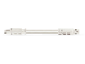 pre-assembled interconnecting cable; Eca; Socket/plug; 3-pole; Cod. A; H05VV-F 3G 2.5 mm²; 1 m; 2,50 mm²; white