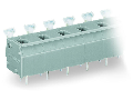 PCB terminal block; push-button; 2.5 mm; Pin spacing 10/10.16 mm; 2-pole; suitable for Ex-e applications; CAGE CLAMP; commoning option; 2,50 mm; light gray