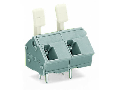 PCB terminal block; finger-operated levers; 2.5 mm; Pin spacing 10/10.16 mm; 3-pole; CAGE CLAMP; commoning option; 2,50 mm; gray