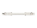 pre-assembled interconnecting cable; Eca; Socket/plug; 3-pole; Cod. A; 2 m; 1,00 mm; white