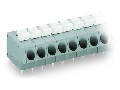 PCB terminal block; push-button; 2.5 mm²; Pin spacing 5 mm; 16-pole; Push-in CAGE CLAMP®; 2,50 mm²; gray