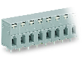 PCB terminal block; push-button; 2.5 mm; Pin spacing 7.5 mm; 6-pole; CAGE CLAMP; 2,50 mm; gray