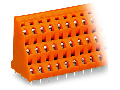 Triple-deck PCB terminal block; 2.5 mm; Pin spacing 7.62 mm; 3 x 12-pole; CAGE CLAMP; 2,50 mm; orange