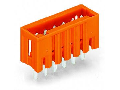 THT male header; 1.0 x 1.0 mm solder pin; straight; 100% protected against mismating; Pin spacing 3.81 mm; 20-pole; orange