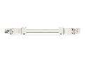 pre-assembled interconnecting cable; Eca; Socket/plug; 4-pole; Cod. A; H05Z1Z1-F 4G 1.5 mm²; 8 m; 1,50 mm²; white