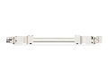 pre-assembled interconnecting cable; Eca; Socket/plug; 4-pole; Cod. A; H05Z1Z1-F 4G 1.5 mm; 2 m; 1,50 mm; white